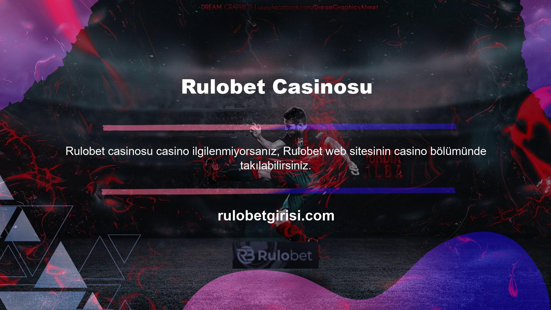 Casino bölümü farklı kategorilerde sunulmaktadır