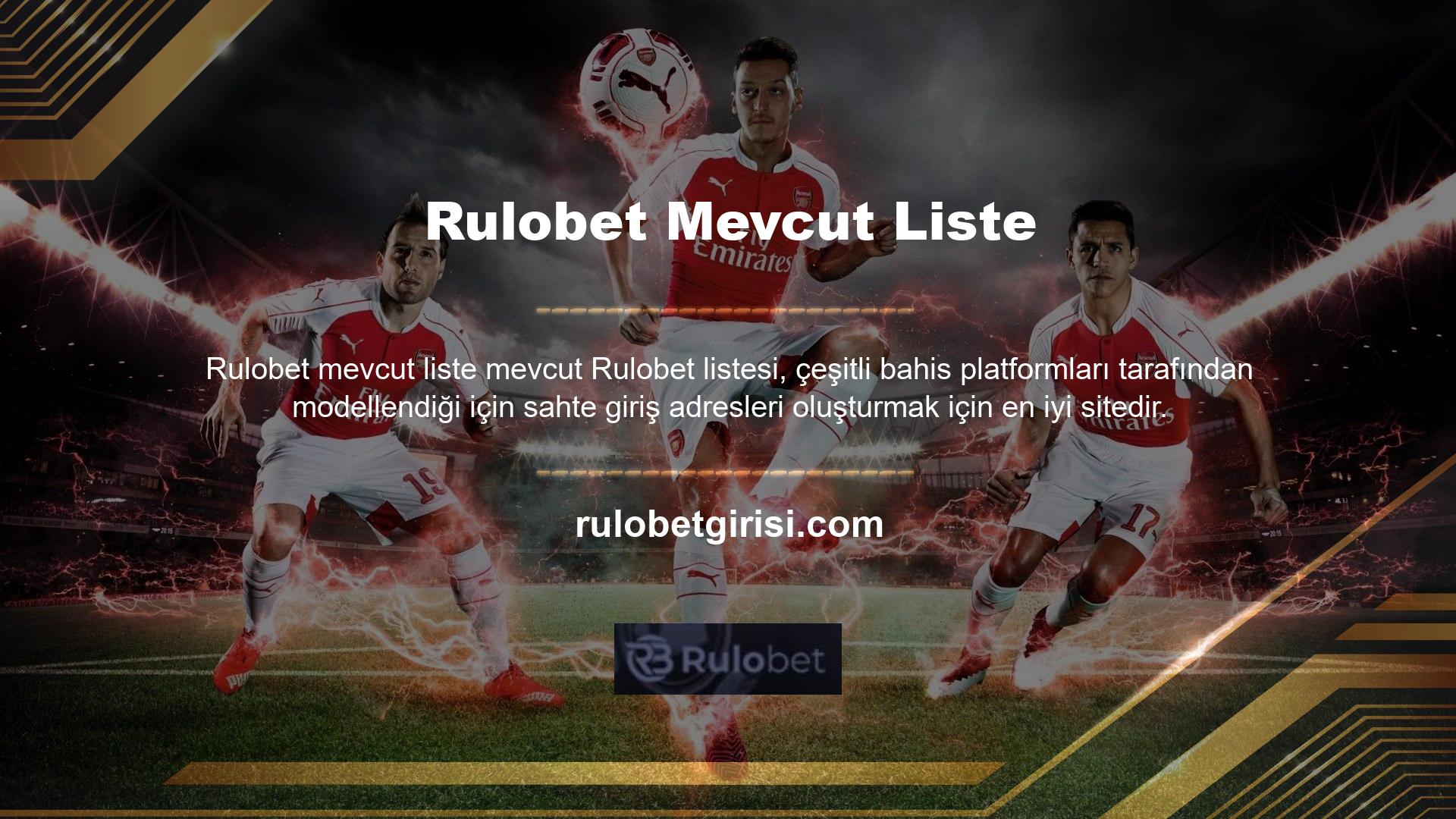 Site üyelerine verilen tavsiyeler arasında Rulobet adresinden en güncel olanından üye olunması tavsiye edilmektedir