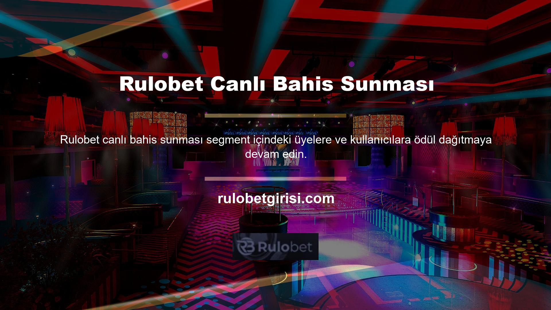 Canlı bahis bölümünü kullanmak istiyorsanız lütfen Rulobet markasının canlı bahis bölümünü ziyaret ediniz
